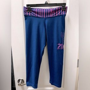 Vintage Zumba “Wild for Zumba” capri leggings Sz S